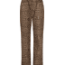 528 brown sugar gemustert - bruin