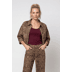 528 brown sugar gemustert - bruin