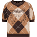 569 black coffee gemustert - bruin