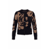 t1400 black-portobello flower jacq - multi