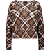 559 chocolate brown gemustert - bruin