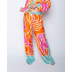 396 Orange pink zebra - multi color