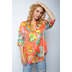 890 Coral multi flowers - multi color