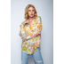 890 White multi flower - multi color