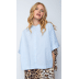 681 Blue white stripe - multi color