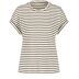 9126 Whisper White/Black striped - ecru