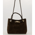 T1106 Dark Brown Suede - bruin