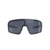 Narrow Matt Black/Smoke Flash Mirror