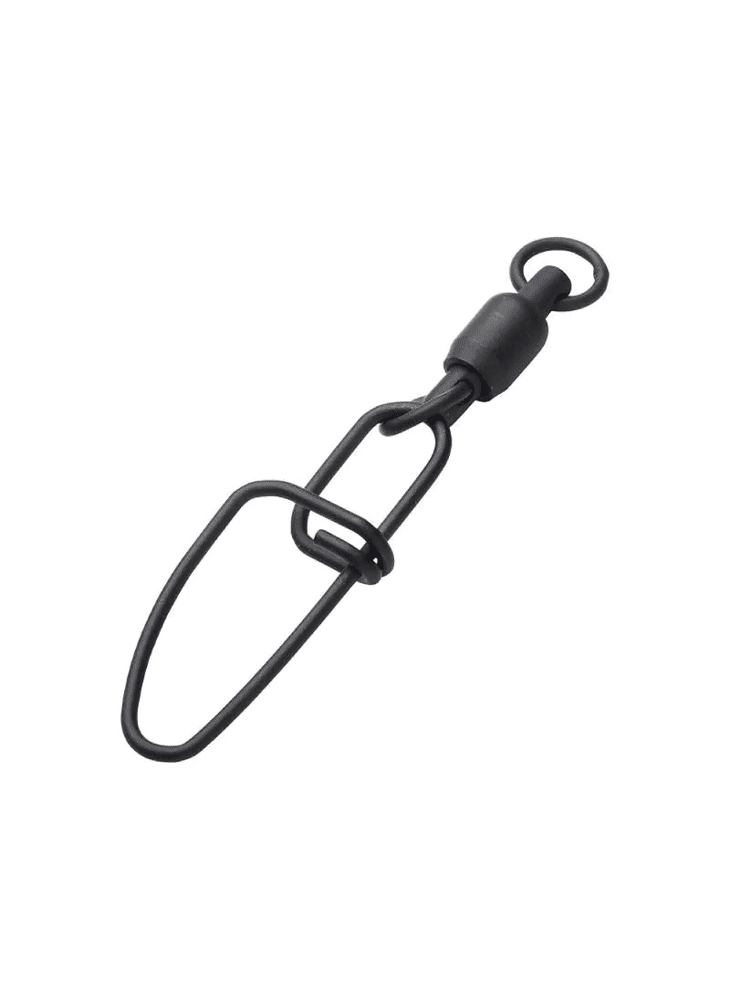 MADCAT Stainless Ball Bearing Catfish Swivels With Crosslock Snap black  70903 