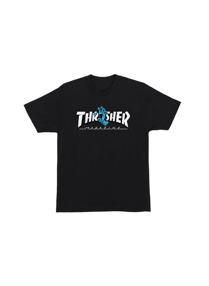 Santa Cruz x Thrasher Screaming Logo T-Shirt - Black