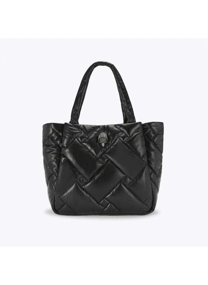 piampiani Kurt Geiger -KENSINGTON SHOPPER PUFF-BLACK-LEATHER