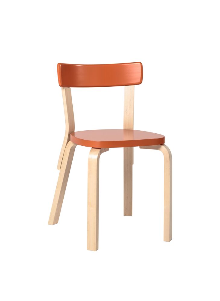 Selectiekader Samenhangend Vervoer Stoel Chair 69 Met Gekleurd Zitvlak & Rugleuning