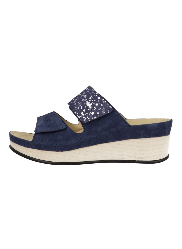Vital Velours Blauw Slippers