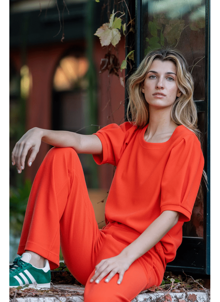 Geisha dames comfy top met pofmouwen 42093 21