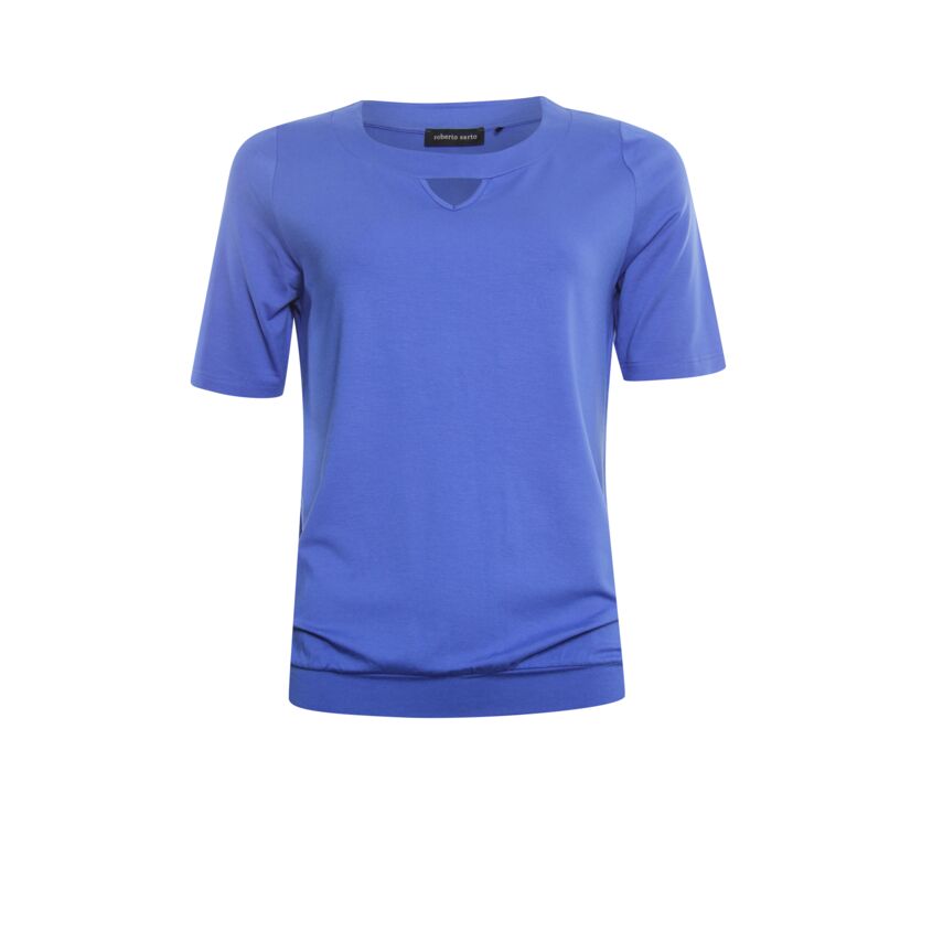 T shirt met boord onderaan best sale
