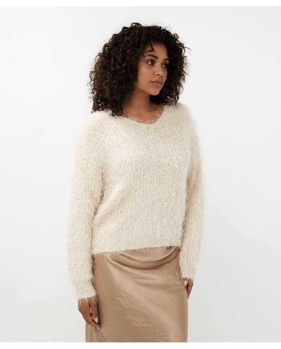 Harige trui dames discount