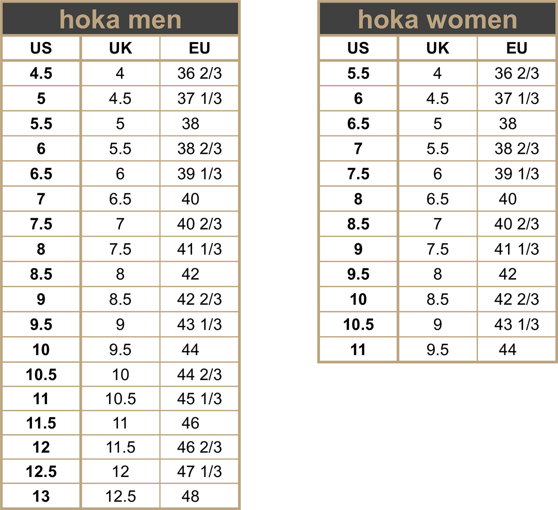 hoka size guide