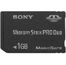 PSP Memory Stick Pro Duo 1 GB + Duo Adapter - Sony product image