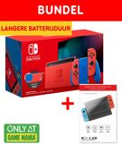 Nintendo Switch Mario Red & Blue + Screen Protector Tempered Glass bundel product image
