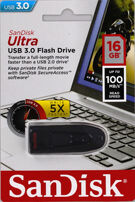 USB Stick Ultra 3.0 Flash Drive 16GB - Sandisk product image